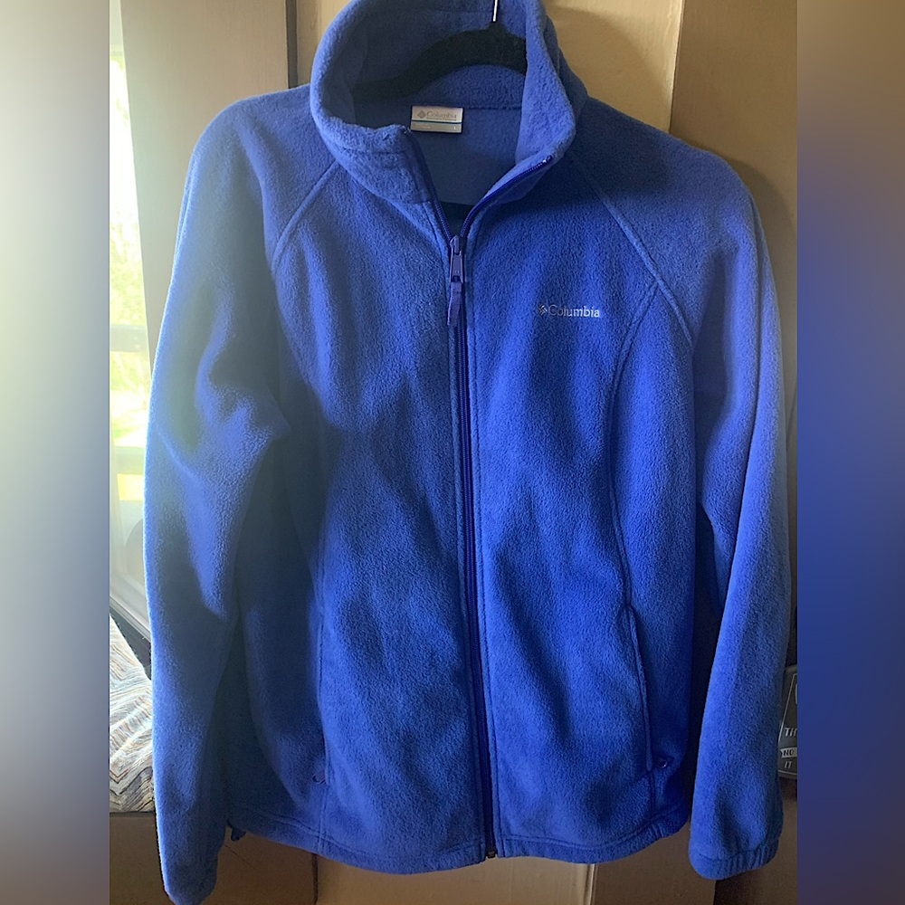 COLUMBIA Women’s Royal Blue Full-Zip Fleece Jacket
